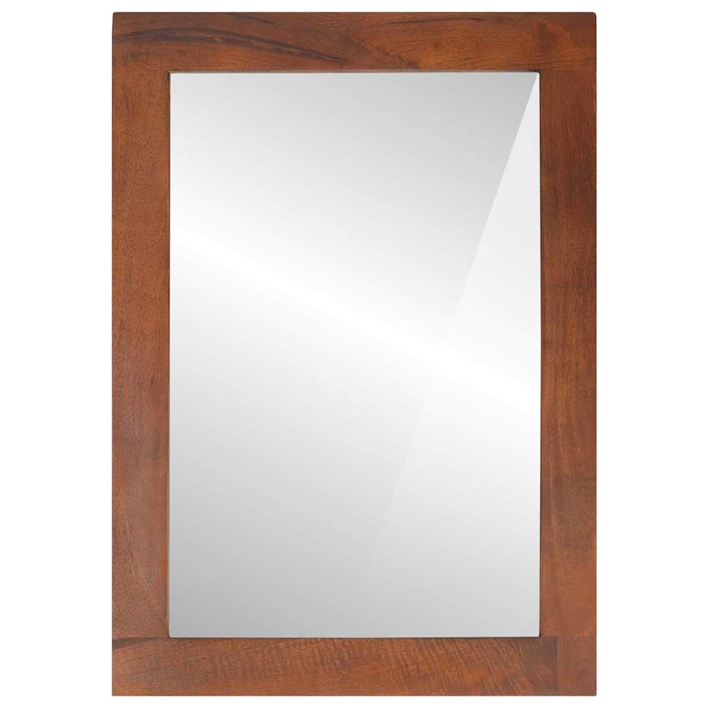 Vidaxx espejo rectangular marrón y plateado 50 x 2,5 x 70 cm