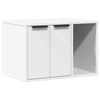 VidaXL arenero para gatos 60x40x40 cm acabado madera blanco