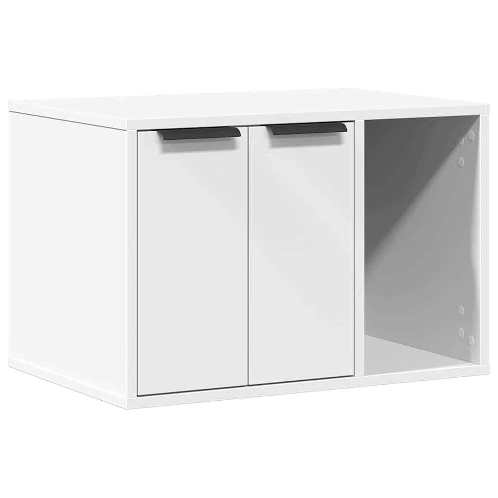 Vidaxl kattenbakkast 60x40x40 cm bewerkt hout wit