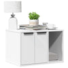 VidaXL arenero para gatos 60x40x40 cm acabado madera blanco