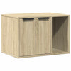 Vidaxxl arenero para gatos 60x40x40 cm acabado madera color roble sonoma