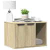 Vidaxxl arenero para gatos 60x40x40 cm acabado madera color roble sonoma