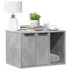 Lettiera per gatti Vidaxxl 60x40x40 cm legno composito cemento grigio