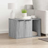 Vidaxl kattenbakkast 60x40x40 cm bewerkt hout grijs sonoma eikenkleur