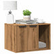 Vidaxl kattenbakkast 60x40x40 cm bewerkt hout artisanaal eikenkleurig