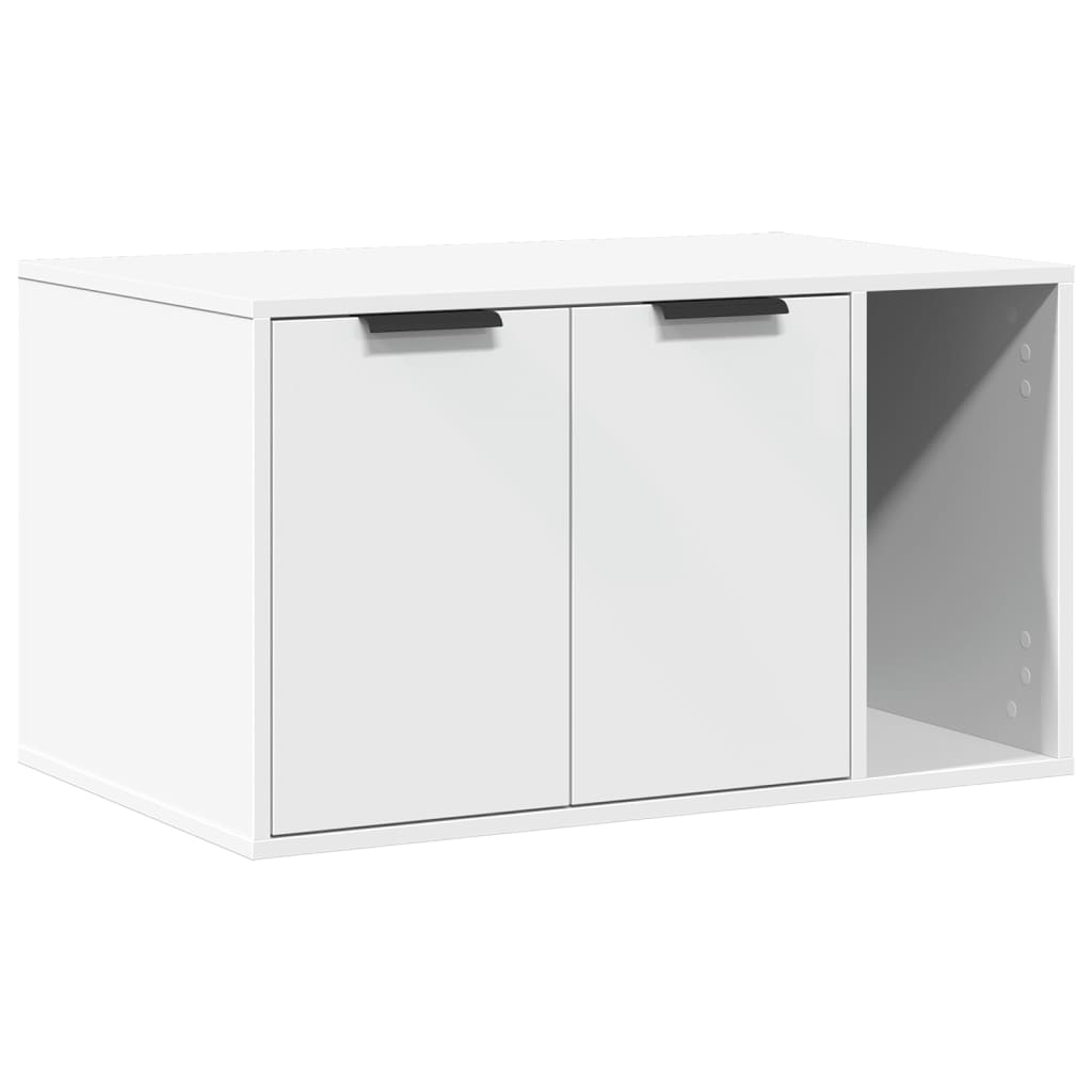 Vidaxl kattenbakkast 80x50x45 cm bewerkt hout wit