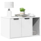 Vidaxl kattenbakkast 80x50x45 cm bewerkt hout wit