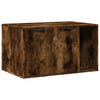 Vidaxl kattenbakkast 80x50x45 cm bewerkt hout gerookt eikenkleurig