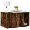 Mueble sanitario para gatos Vidaxxl 80x50x45 cm madera procesada, roble ahumado