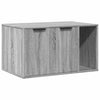 Toilette per gatti Vidaxxl 80x50x45 cm in pannelli di MDF color rovere sonoma grigio