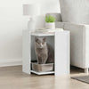 Vidaxl Kattenbakkast 42x42x51 cm de madera procesada blanca