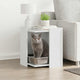 Vidaxl Kattenbakkast 42x42x51 cm de madera procesada blanca