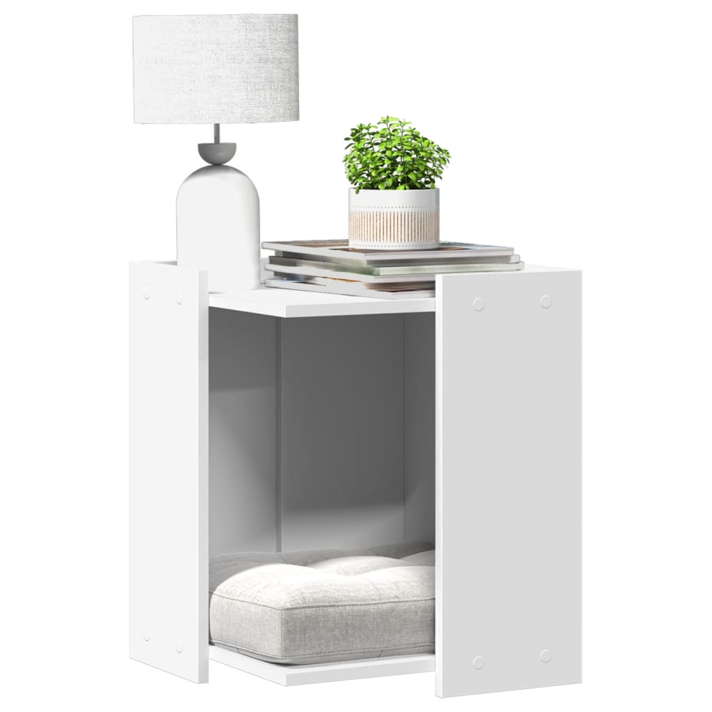 Vidaxl Kattenbakkast 42x42x51 cm de madera procesada blanca