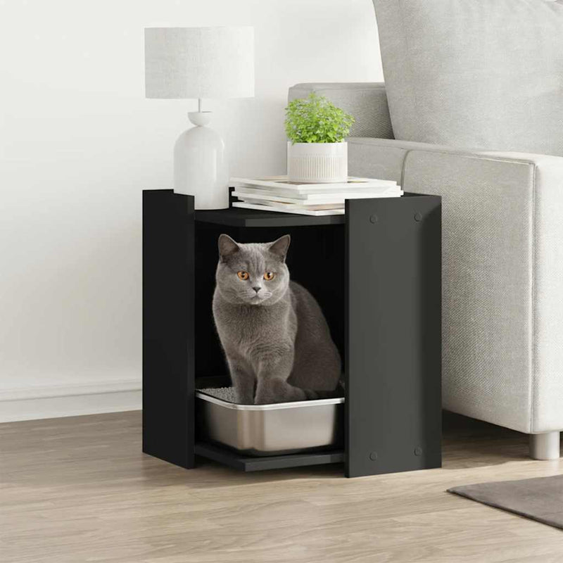Vidaxl Cattenbakkast 42x42x51 cm Black in legno elaborato