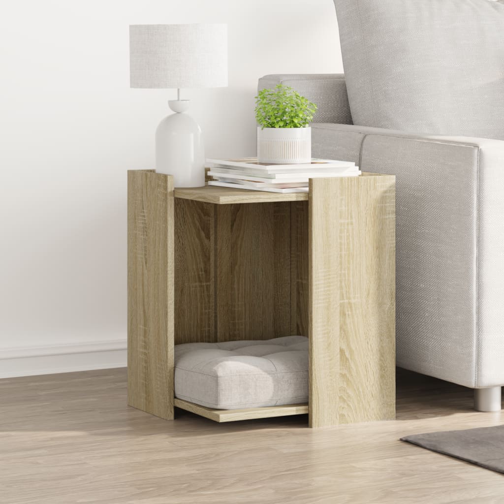 Vidaxl Cattenbakkast 42x42x51 cm de madera procesada Sonoma Oak Colored