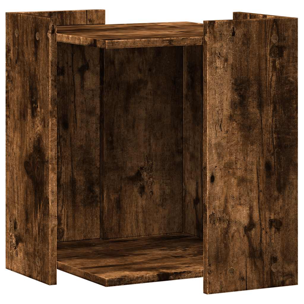 Vidaxl Cattenbakkast 42x42x51 cm de madera procesada de roble ahumado