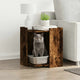 Vidaxl Cattenbakkast 42x42x51 cm de madera procesada de roble ahumado
