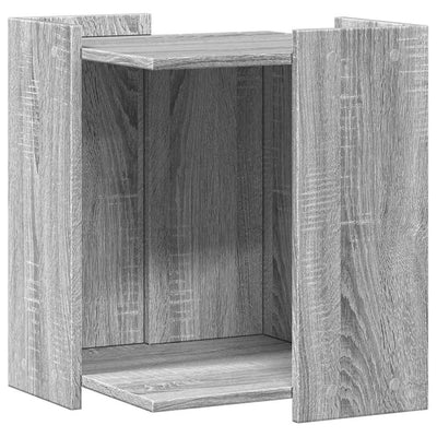 Vidaxl kattenbakkast 42x42x51 cm bewerkt hout grijs sonoma eikenkleur