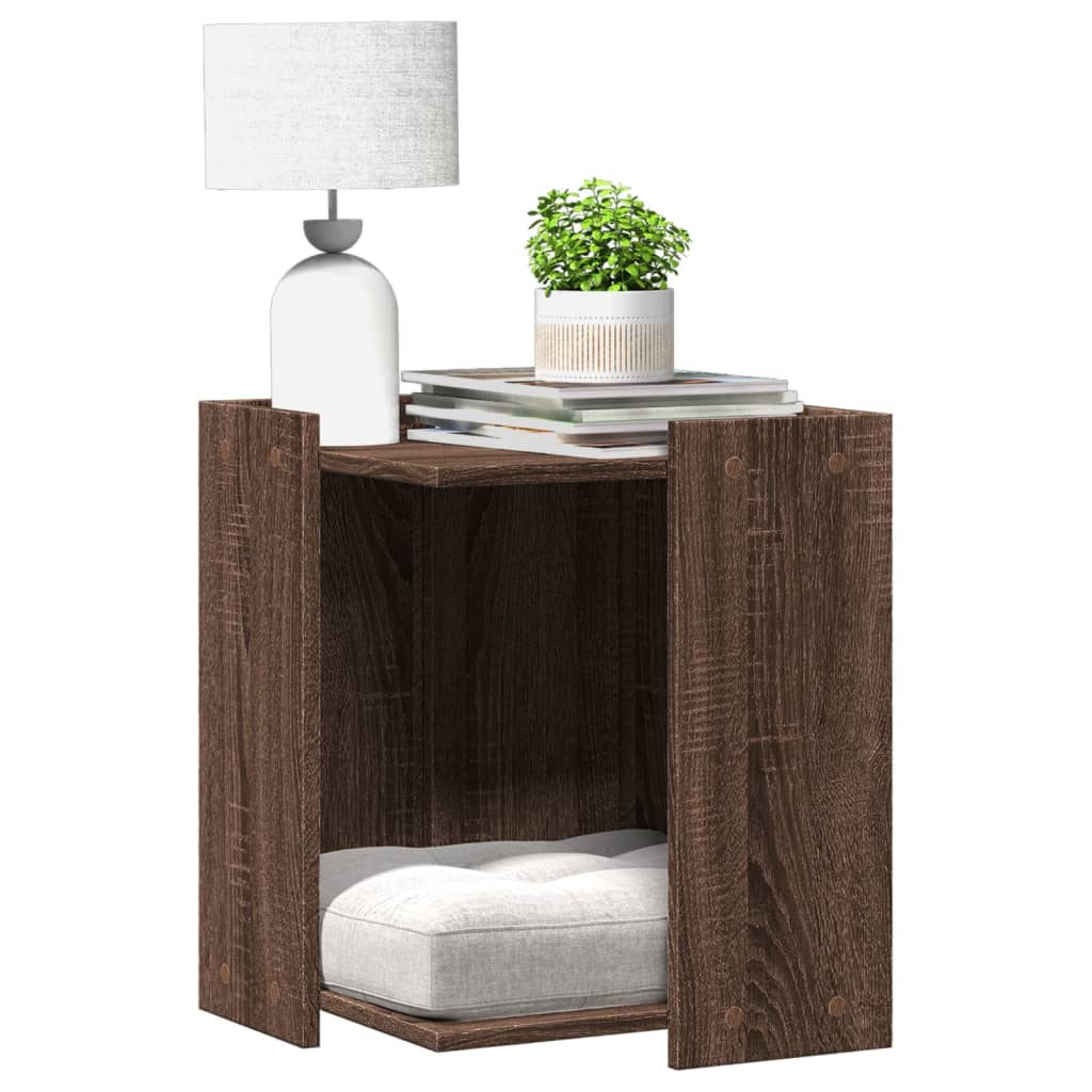 Vidaxl Kattenbakkast 42x42x51 cm cortado de madera marrón -Corionado
