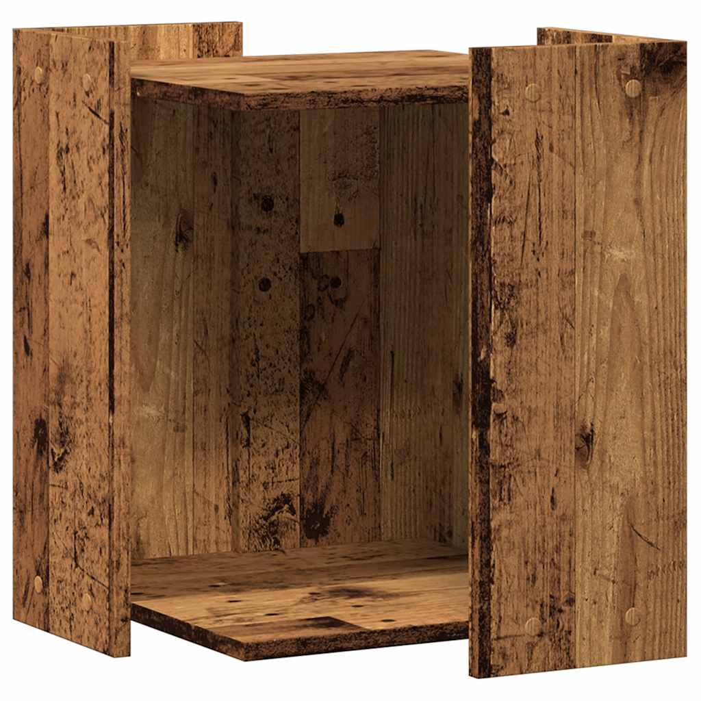 Vidaxl Kattenbakkast 42x42x51 cm de madera procesada de madera vieja