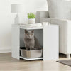 Vidaxl Kattenbakkast 53x53x51 cm de madera procesada blanca