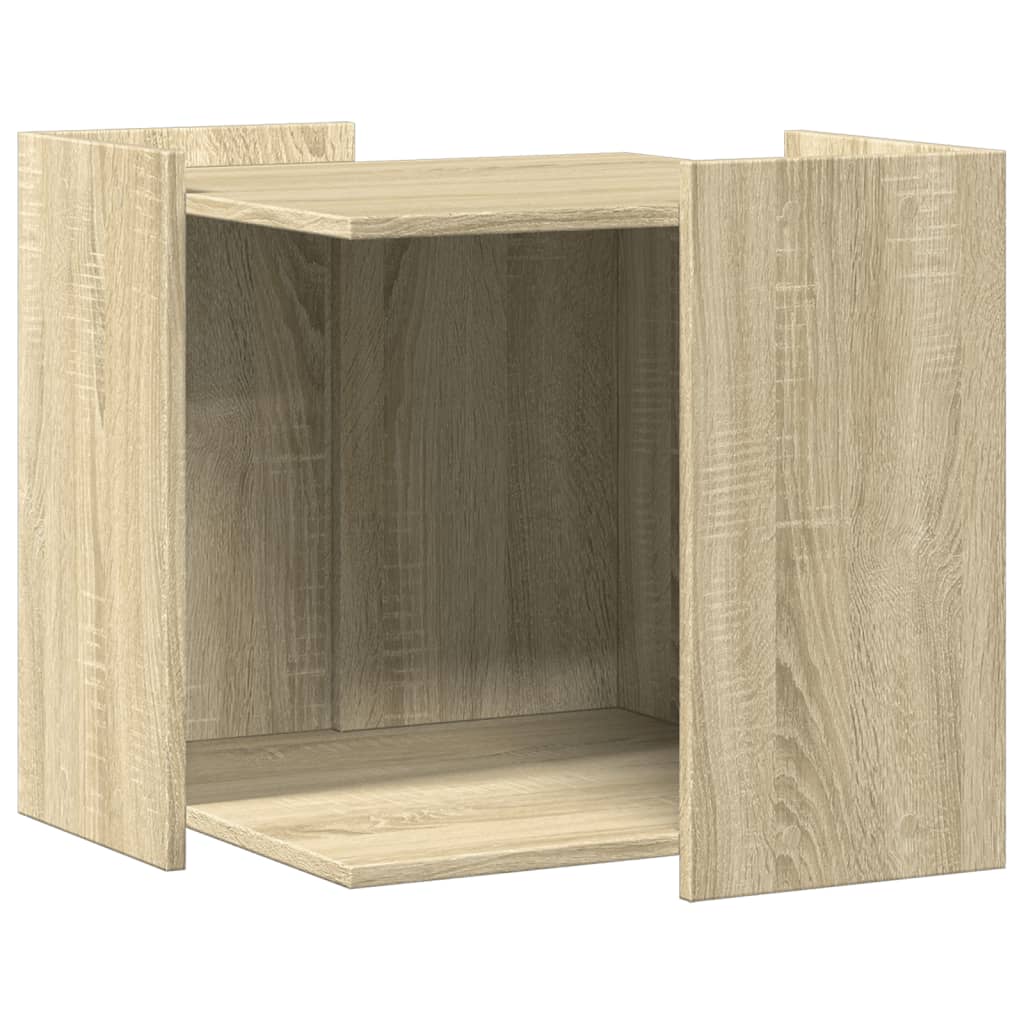 Vidaxl Cattenbakkast 53x53x51 cm de madera procesada Sonoma Oak Colored