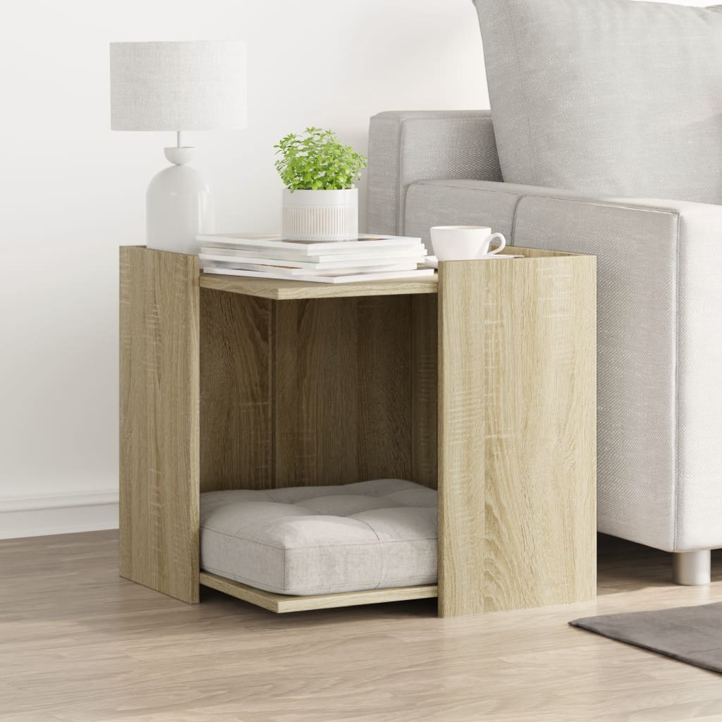 Vidaxl Cattenbakkast 53x53x51 cm de madera procesada Sonoma Oak Colored