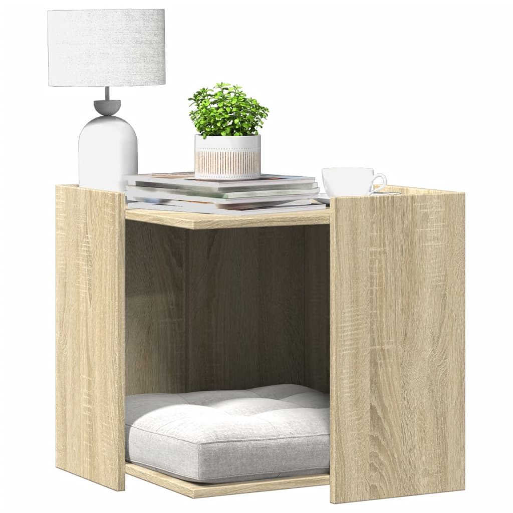 Vidaxl Cattenbakkast 53x53x51 cm de madera procesada Sonoma Oak Colored