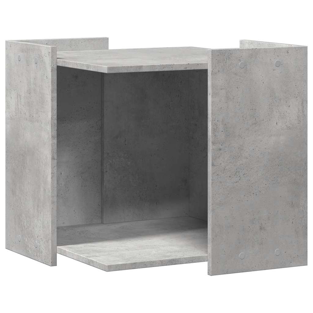 Vidaxl Kattenbakkast 53x53x51 cm de madera procesada betongrijs