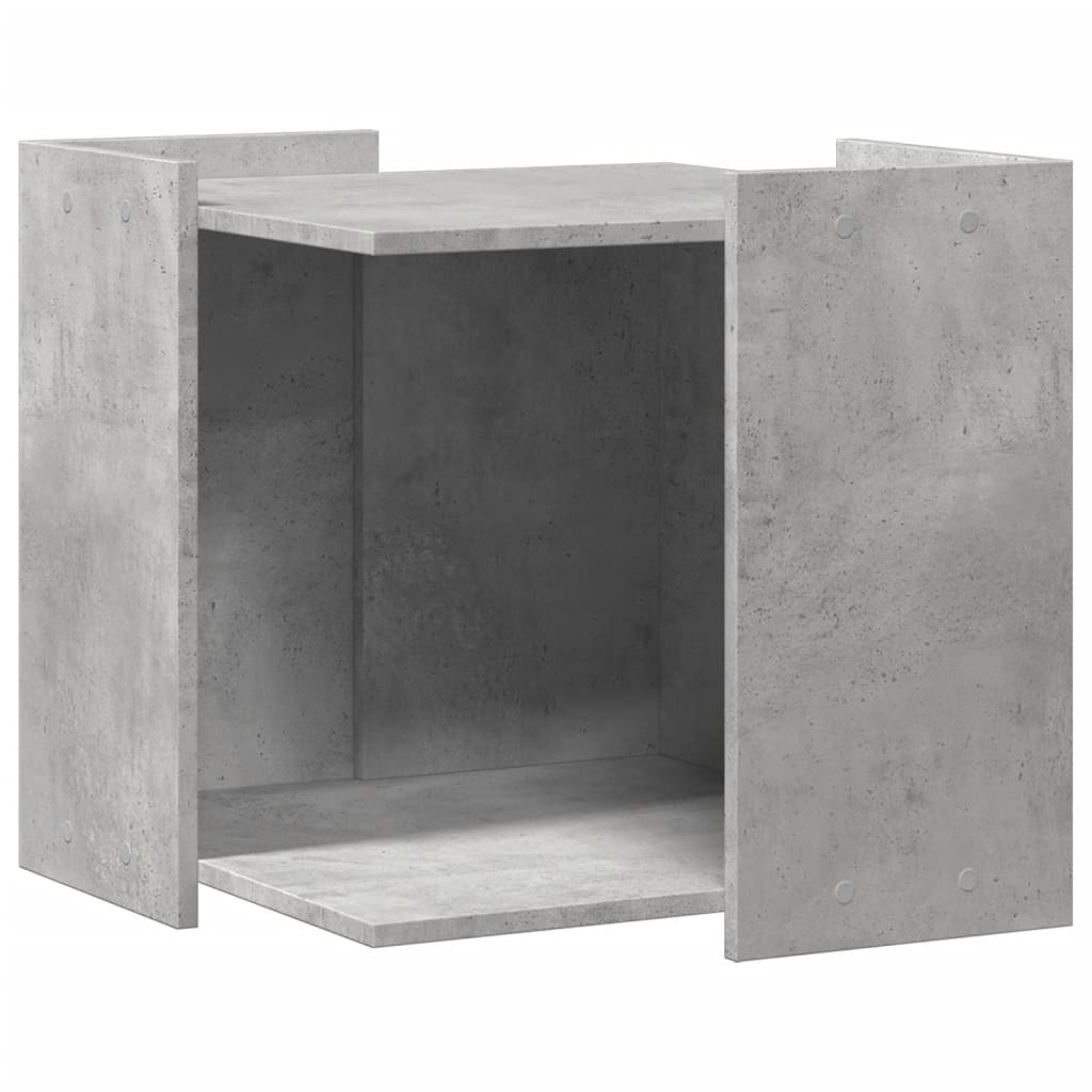 Vidaxl Kattenbakkast 53x53x51 cm de madera procesada betongrijs