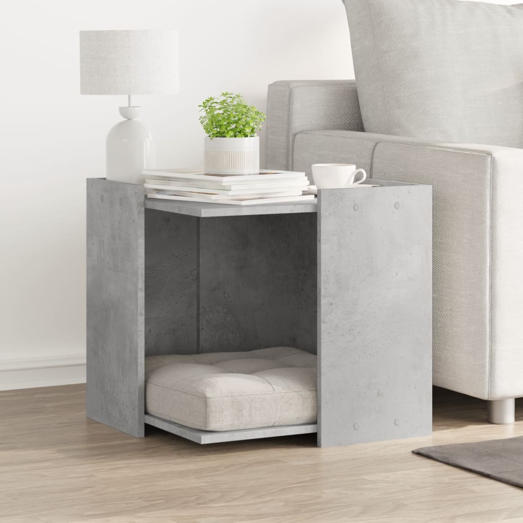 Vidaxl Kattenbakkast 53x53x51 cm de madera procesada betongrijs