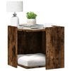 Vidaxl Cattenbakkast 53x53x51 cm de madera de madera ahumada coloreada