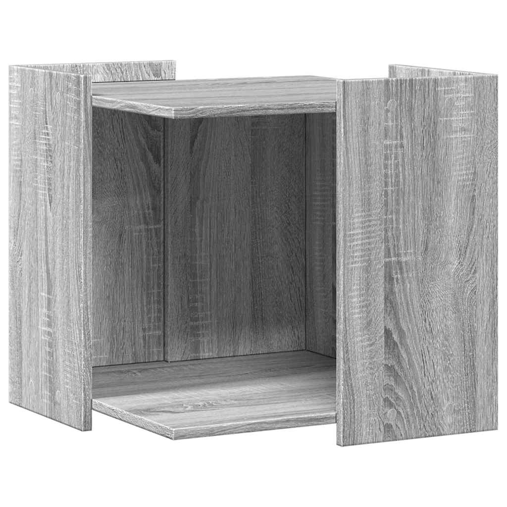 Vidaxl Cattenbakkast 53x53x51 cm de madera procesada gris soma color