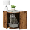 Vidaxl kattenbakkast 53x53x51 cm bewerkt hout oud houtkleurig