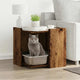 Vidaxl Kattenbakkast 53x53x51 cm de madera procesada de madera vieja