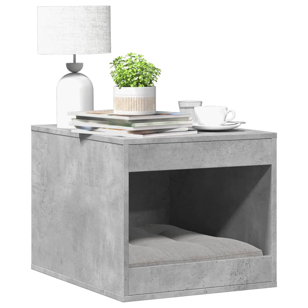 Vidaxl Kattenbakkast 47x59x42 cm de madera procesada betongrijs