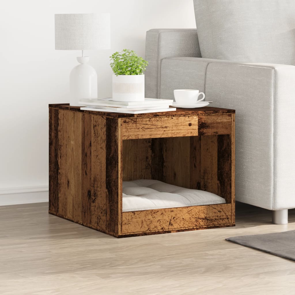 Vidaxl Kattenbakkast 47x59x42 cm in legno di legno trasformato