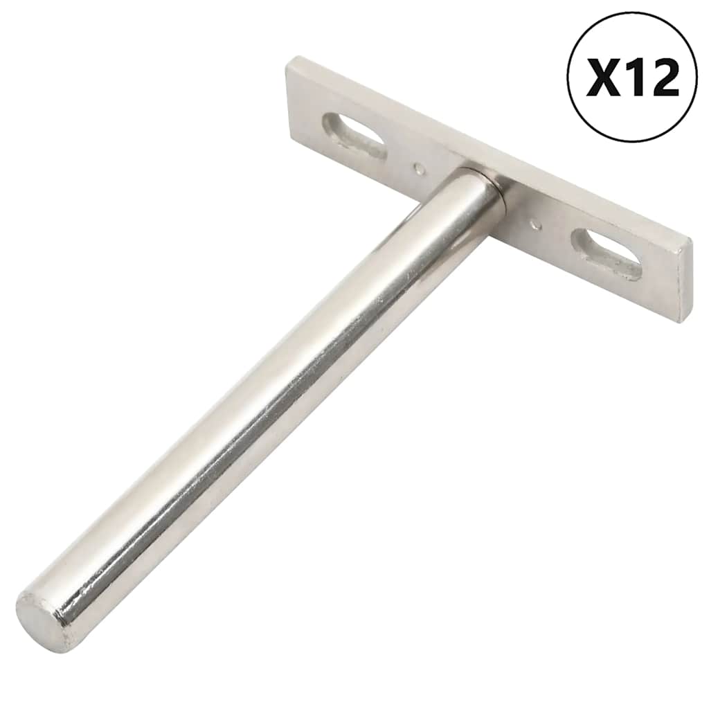 Vidaxl Carrier a tavola galleggiante 12st invisibile Ø10x100 mm di acciaio al carbonio