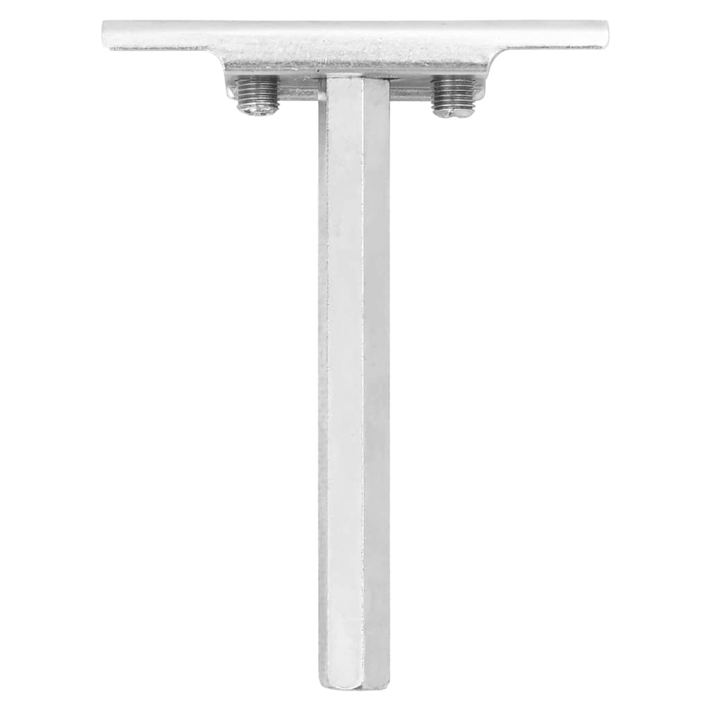 Vidaxl portadores de tablones flotantes 12st Invisible Ø12x100 mm de acero al carbono