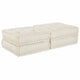Vidaxl modulair bank 2 pcs crème 140 x 70 x 36 cm stof