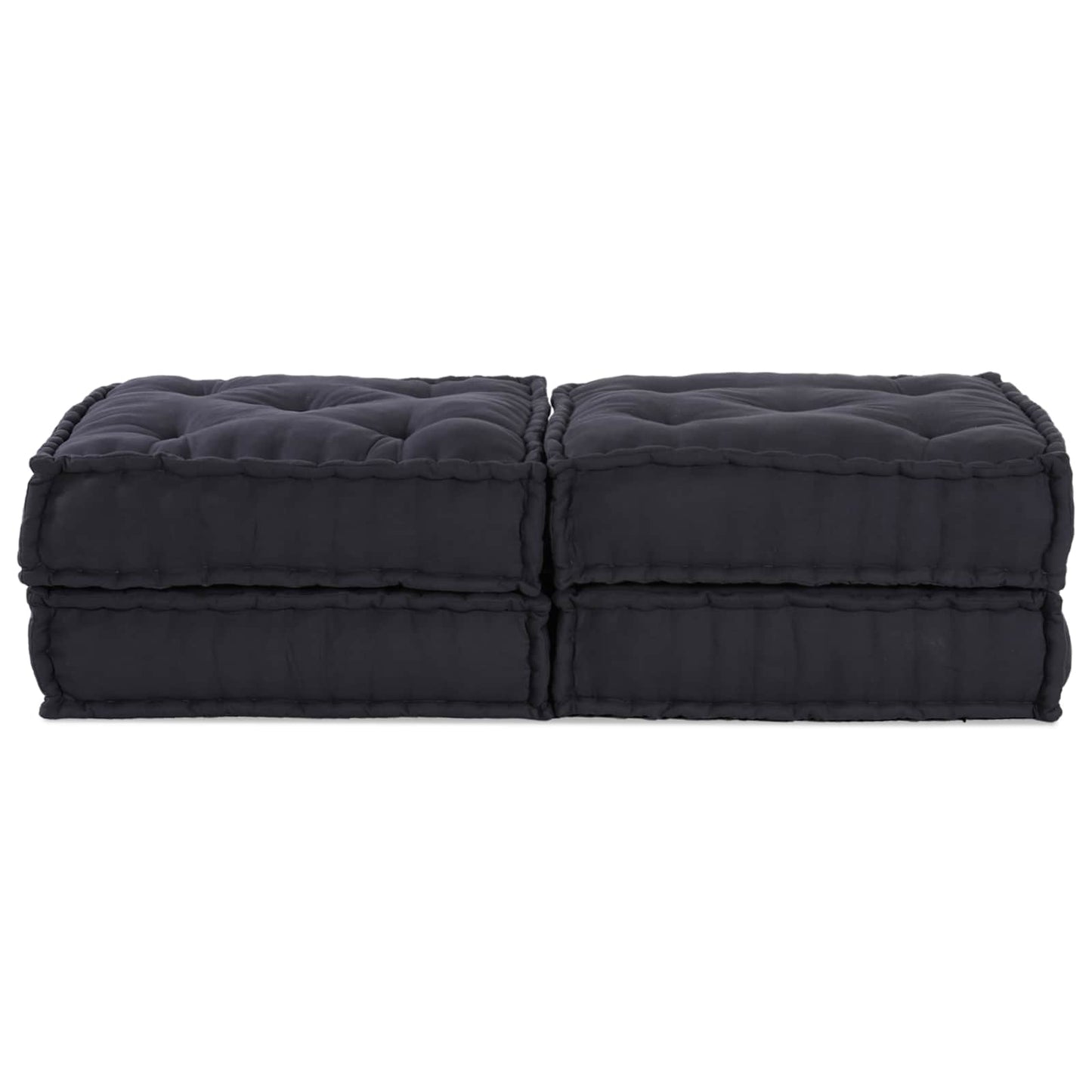 Divano componibile Vidaxl 2 pz tessuto antracite 140 x 70 x 36 cm