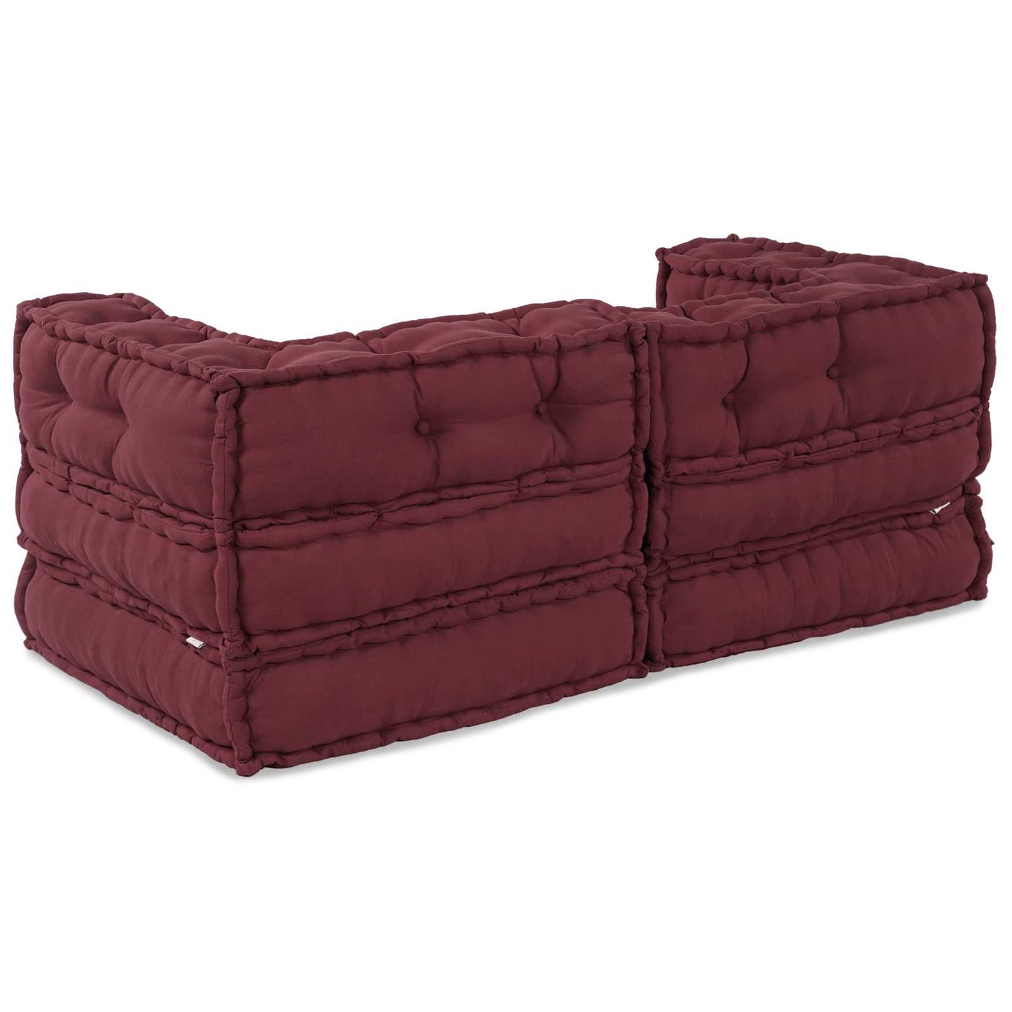 VidaXL modular sofa 2 pcs bordeaux 140 x 70 x 56 cm fabric