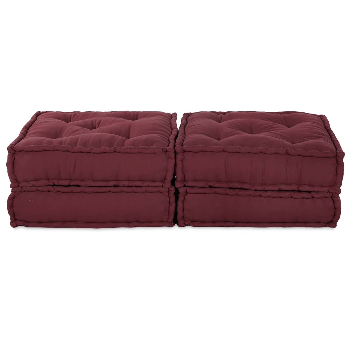 VidaXL sofá modular 2 piezas burdeos 140 x 70 x 36 cm tela