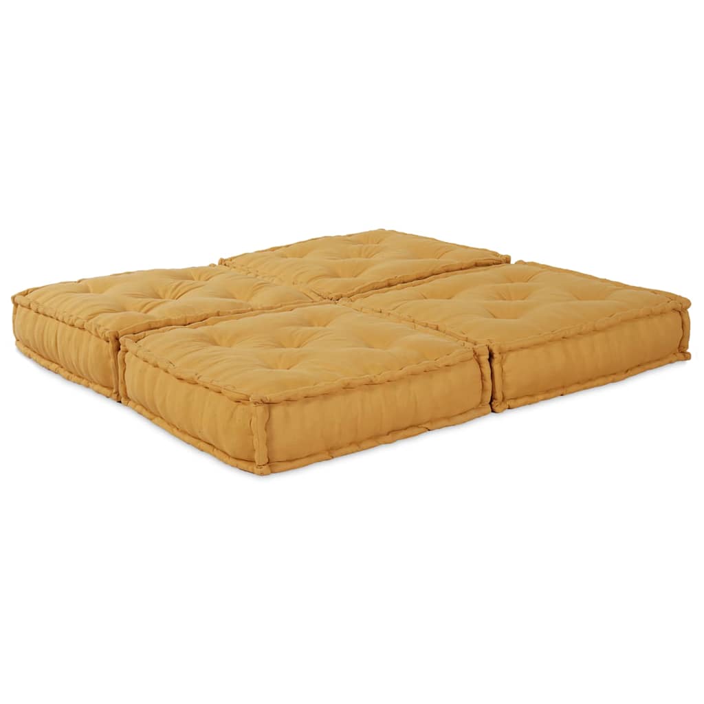Vidaxl sofá modular 2 piezas amarillo 140 x 70 x 36 cm tela