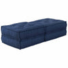 Divano componibile Vidaxl 2 pz indaco 140 x 70 x 36 cm tessuto