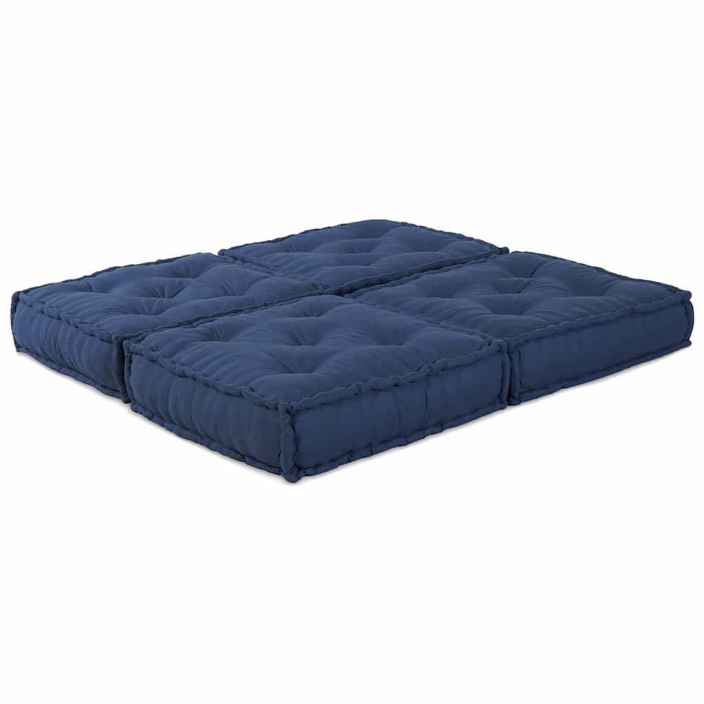Divano componibile Vidaxl 2 pz indaco 140 x 70 x 36 cm tessuto