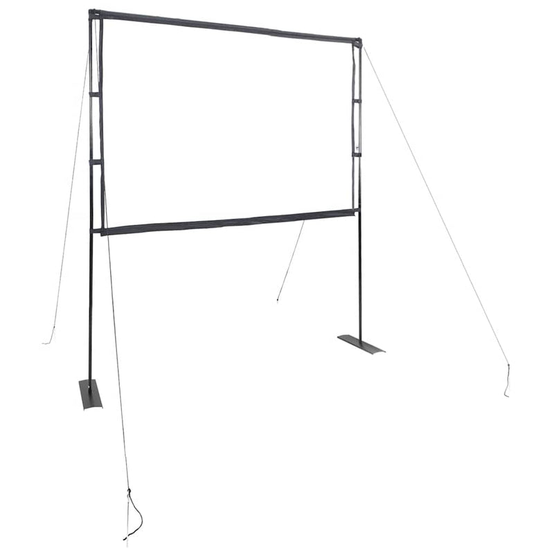 Pantalla de proyección VidaXL con soportes 90 pulgadas 4:3