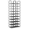 VidaXL zapateros 2 piezas 33x33x174 cm no tejido 10 capas negro