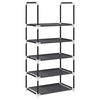 Vidaxx zapatero 5 capas 44x28x94 cm tejido no tejido negro
