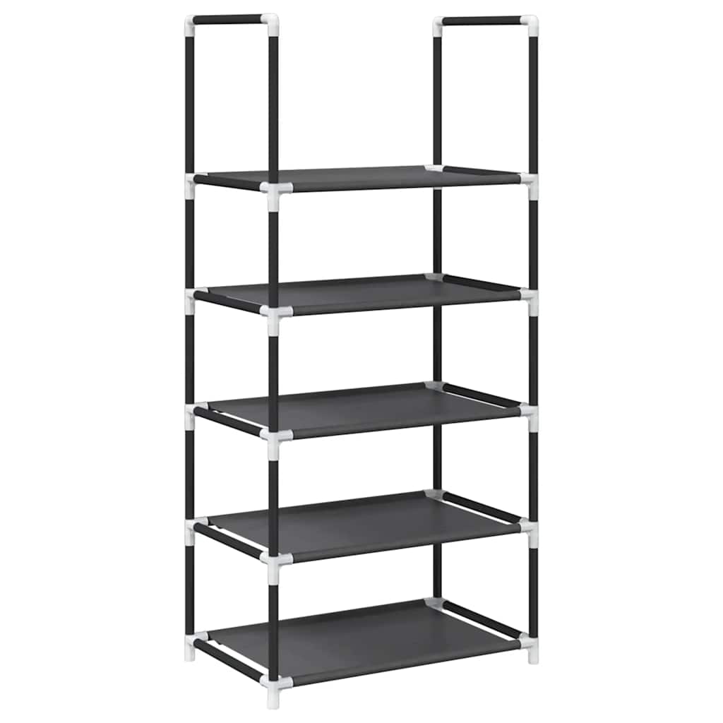 Vidaxx zapatero 5 capas 44x28x94 cm tejido no tejido negro